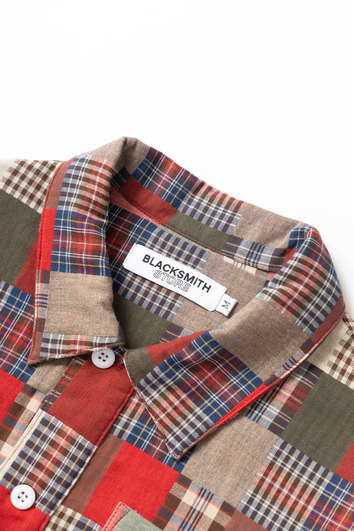 Blacksmith - Striped Two Button Popover - Plaid