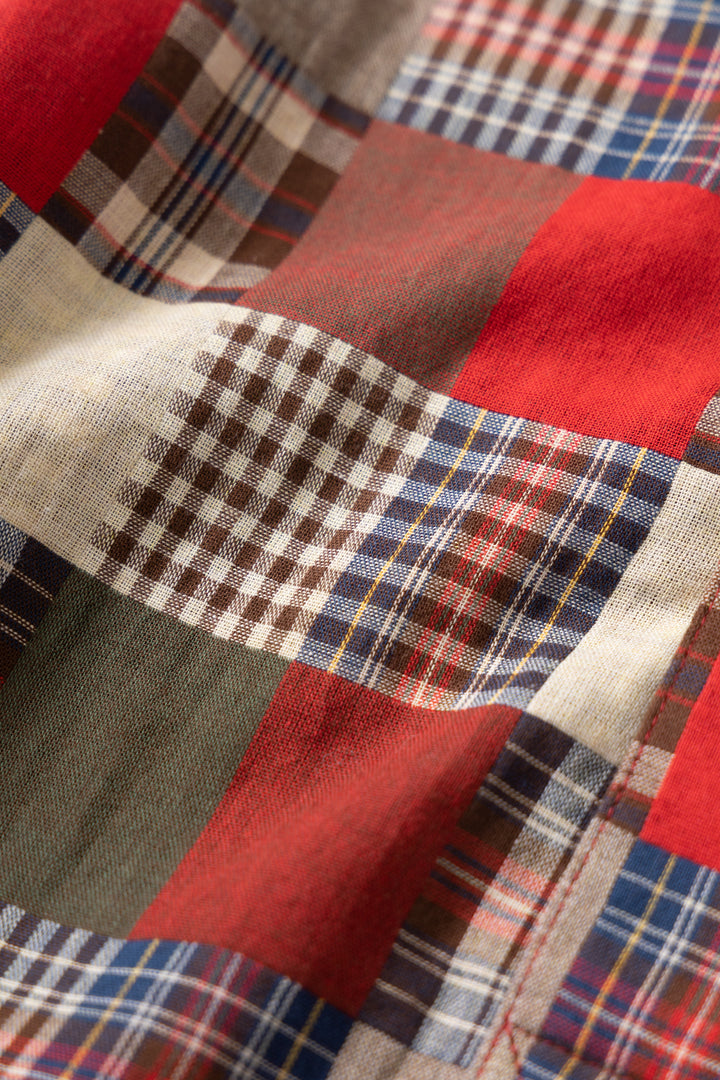 Blacksmith - Striped Two Button Popover - Plaid