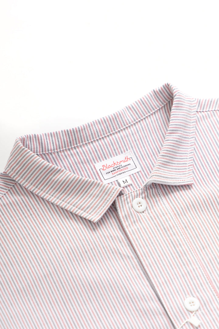 Blacksmith - 'Boxford' Utility Shirt - Multi Stripe