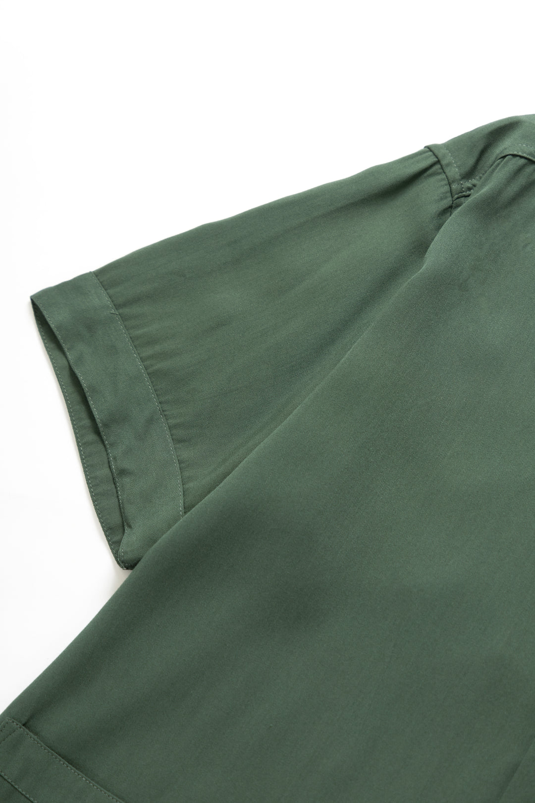 Non Stock MFG - Short Sleeve Rayon Shirt- Green