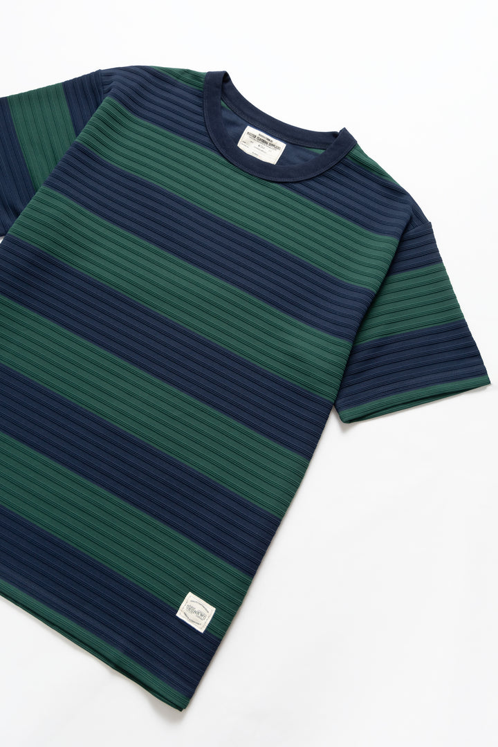 Okonkwo MFG - Ribbed Striped T-Shirt - Green