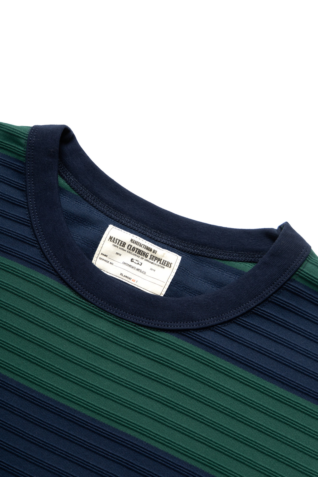 Okonkwo MFG - Ribbed Striped T-Shirt - Green