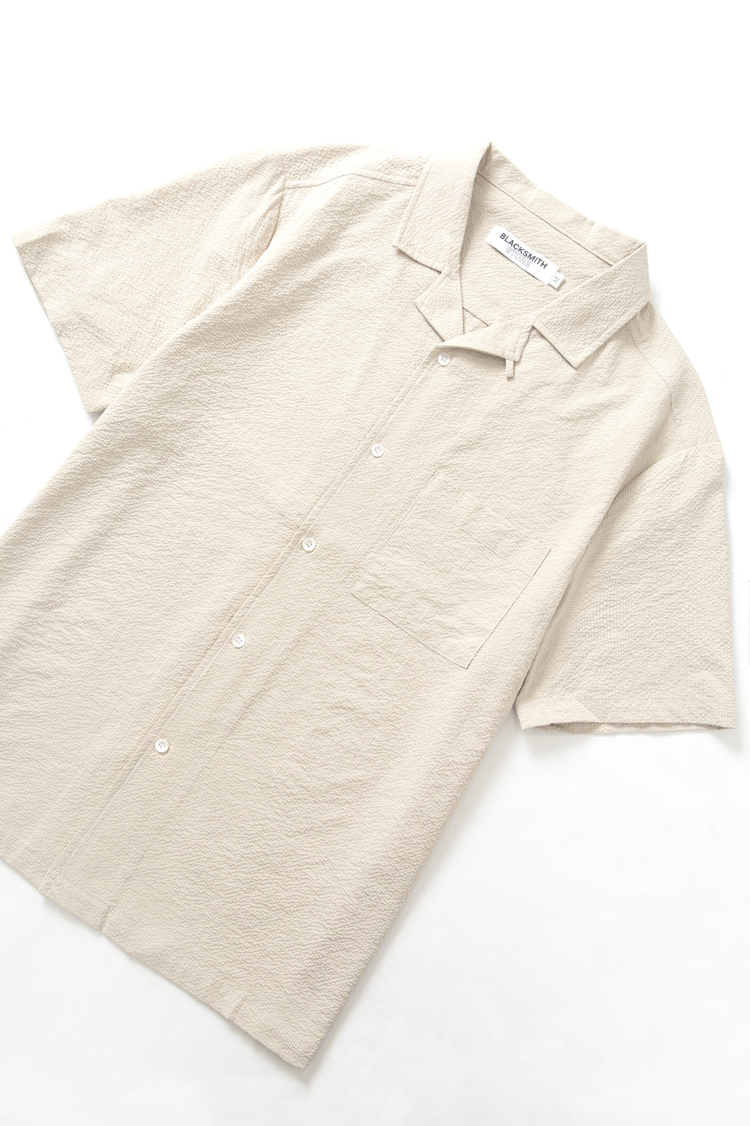 Blacksmith - Seersucker Resort Shirt - Dove