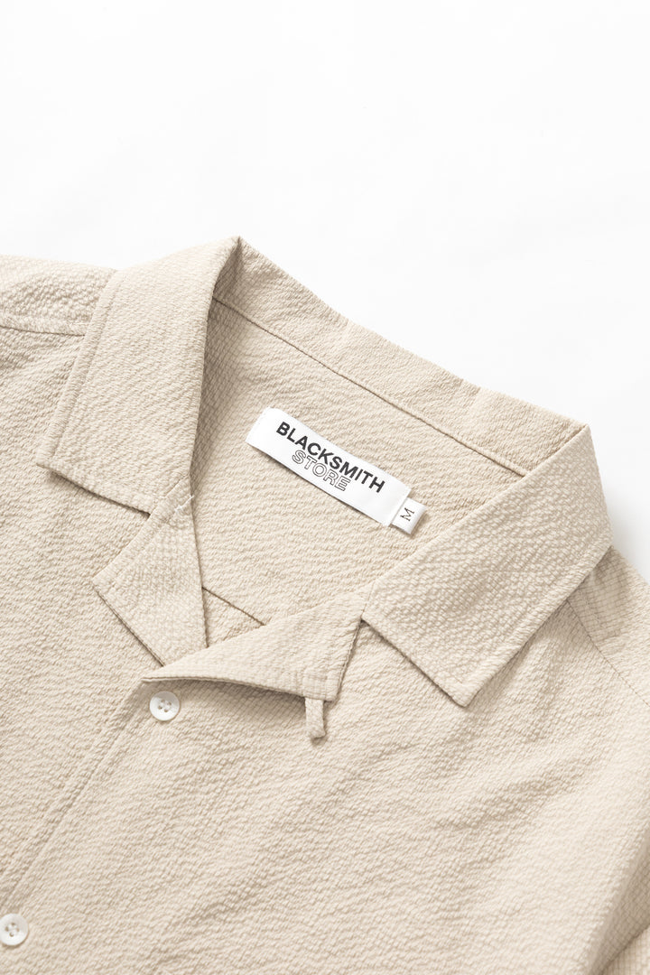 Blacksmith - Seersucker Resort Shirt - Dove