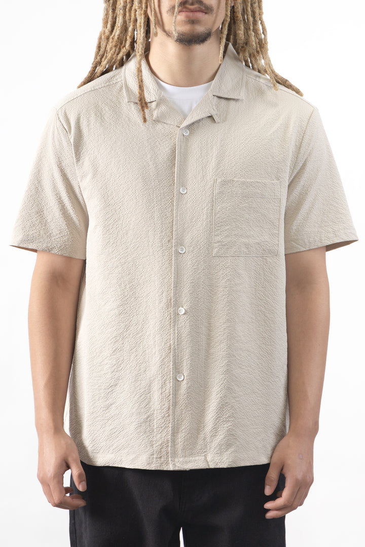 Blacksmith - Seersucker Resort Shirt - Dove
