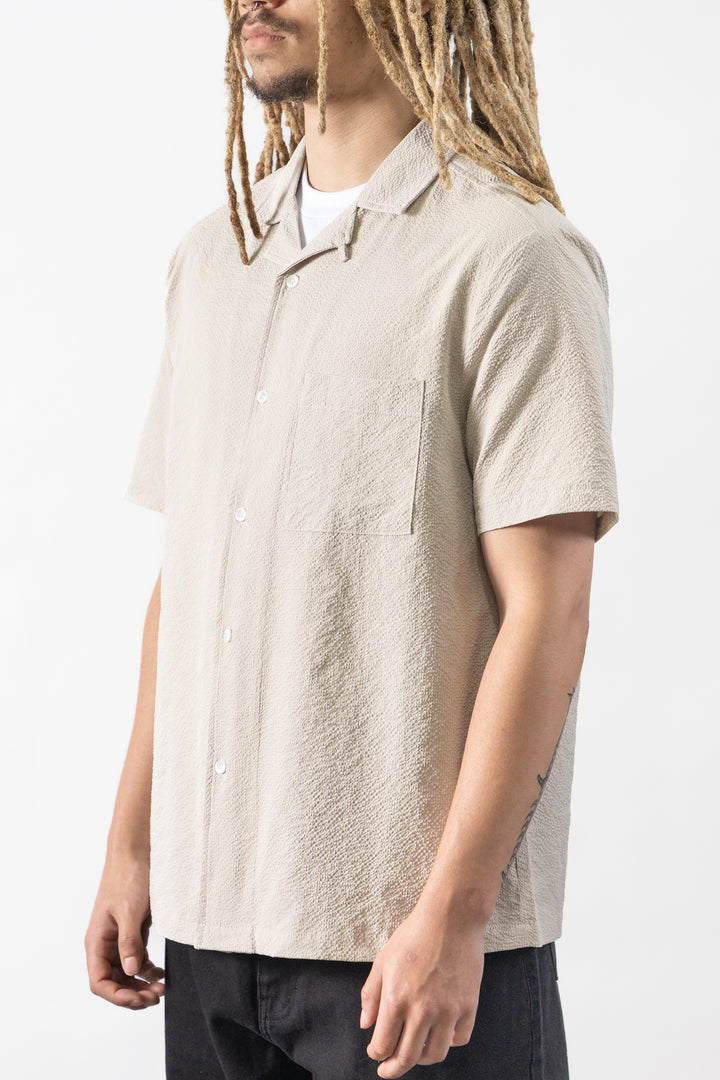 Blacksmith - Seersucker Resort Shirt - Dove