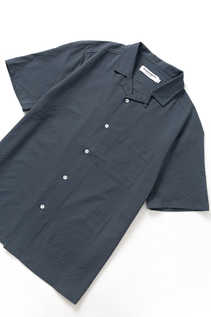 Blacksmith - Seersucker Resort Shirt - Space