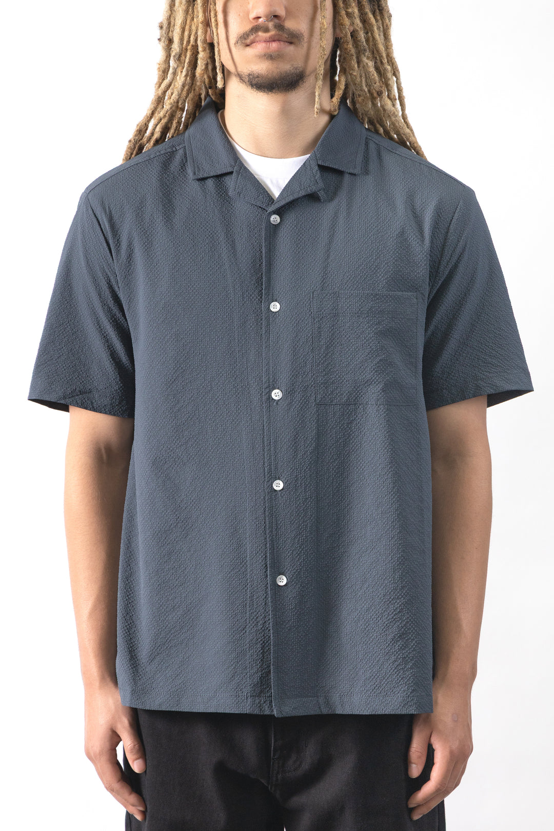 Blacksmith - Seersucker Resort Shirt - Space