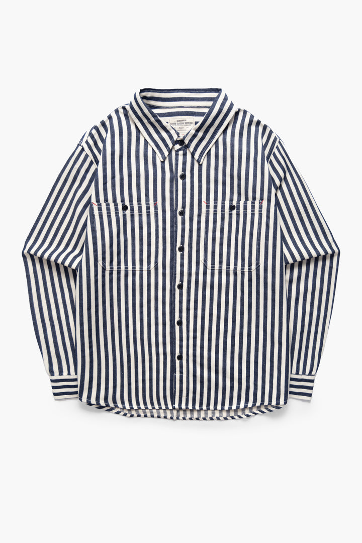 Okonkwo MFG - Stripe Shirt - Blue Stripe