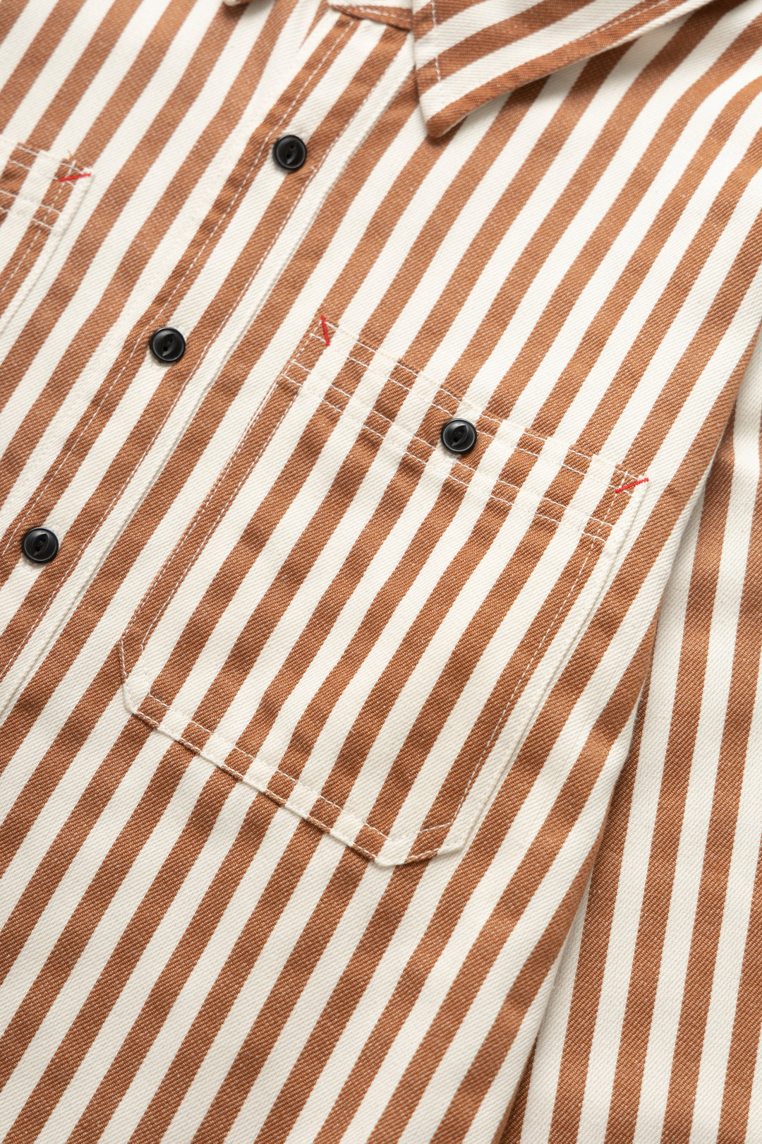 Okonkwo MFG - Stripe Shirt - Orange Stripe