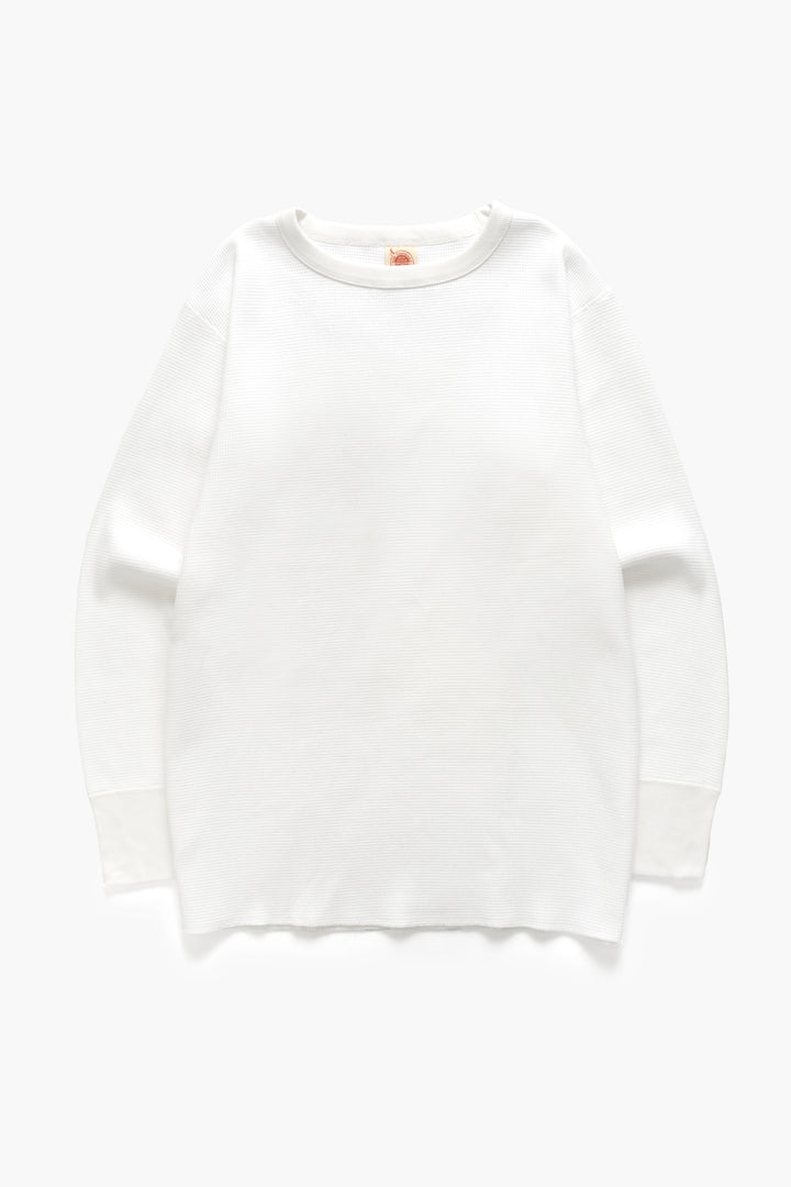 Non Stock MFG - Thermal Waffle Long Sleeve - White