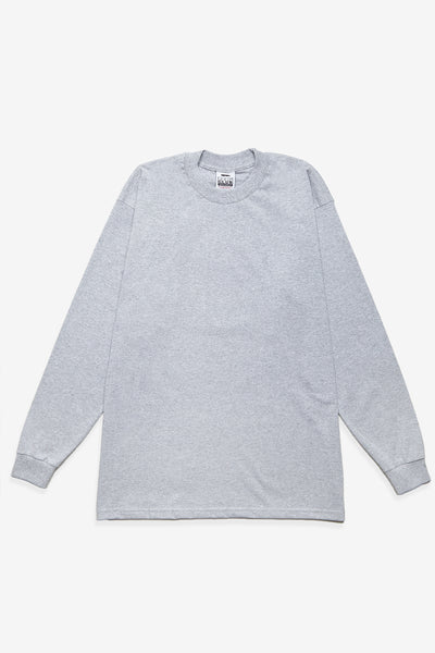 Pro Club - Heavyweight Long Sleeve T-Shirt - Heather Grey
